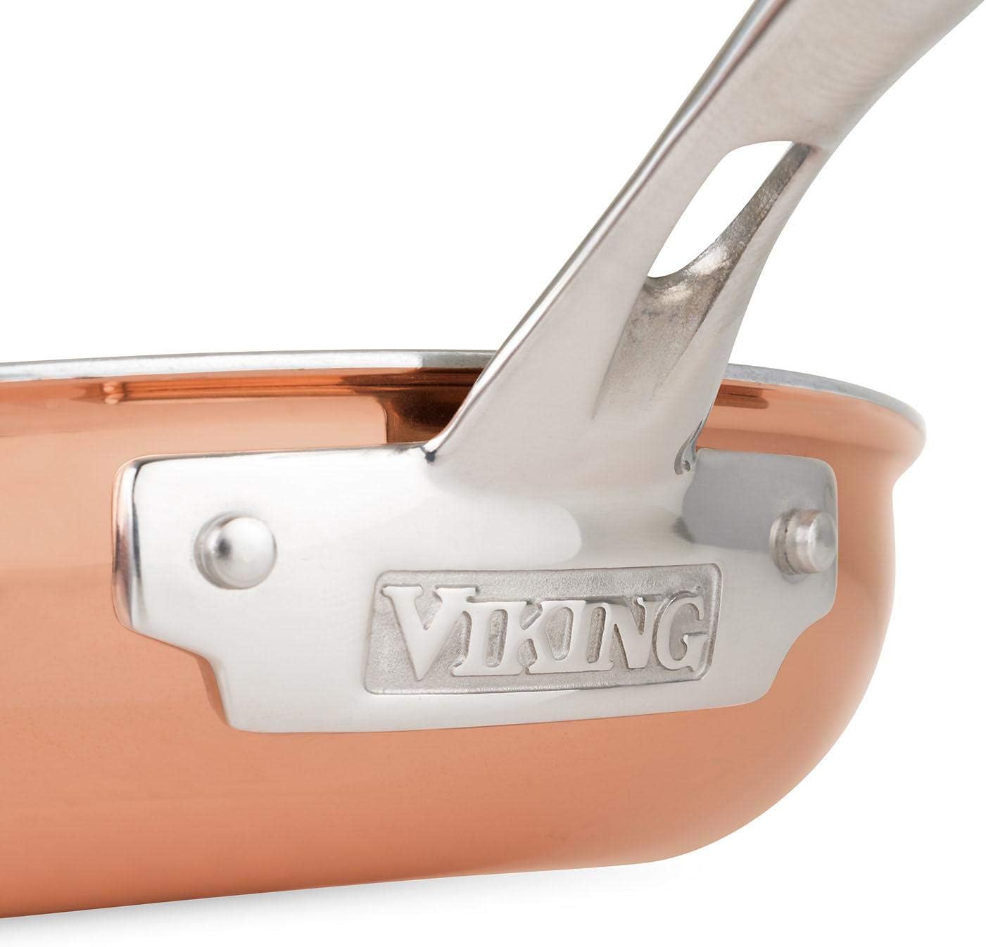 13-Piece Tri-Ply Copper Cookware Set by Viking