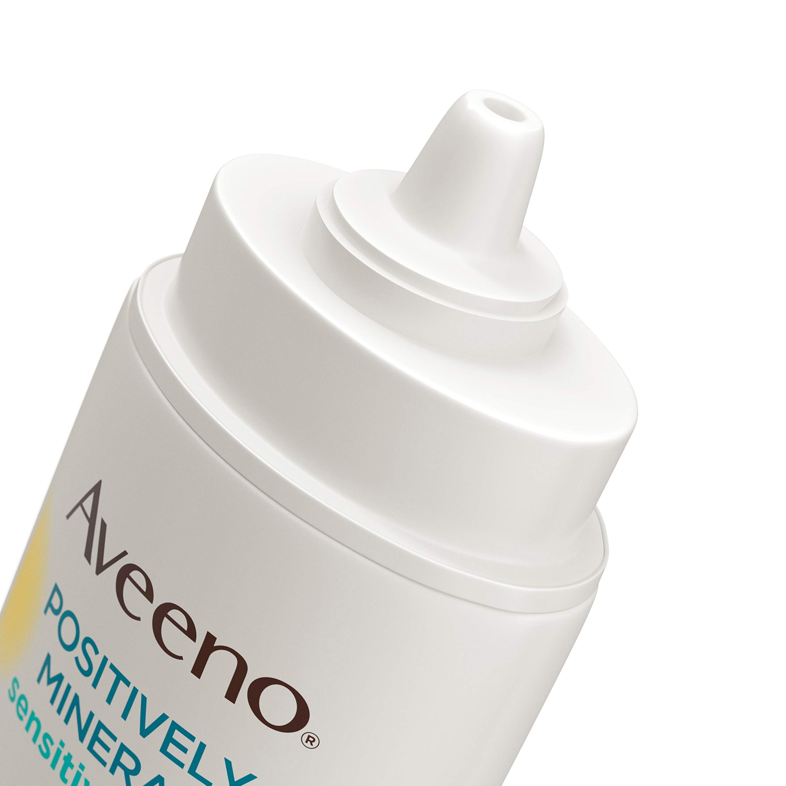 Aveeno Positively Mineral Sensitive Skin Spf 40+ Sunscreen Face Milk With Zinc Oxide & Titanium Dioxide, Invisible Oil-Free Liquid Facial Sunscreen, Paraben- & Phthalate-Free, 1.4 Fl. Oz