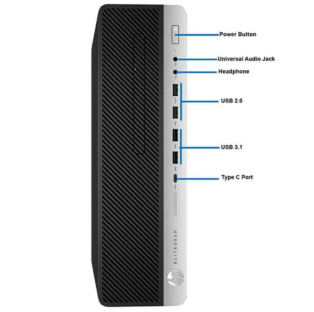 HP 600 G3 Small Form Computer Desktop PC, Intel Core i5-6500 3.20GHz Processor, 16GB DDR4 Ram, 256GB NVMe Solid State Drive, HDMI, WiFi & Bluetooth, Wireless Keyboard Mouse, Windows 10 Pro (used)