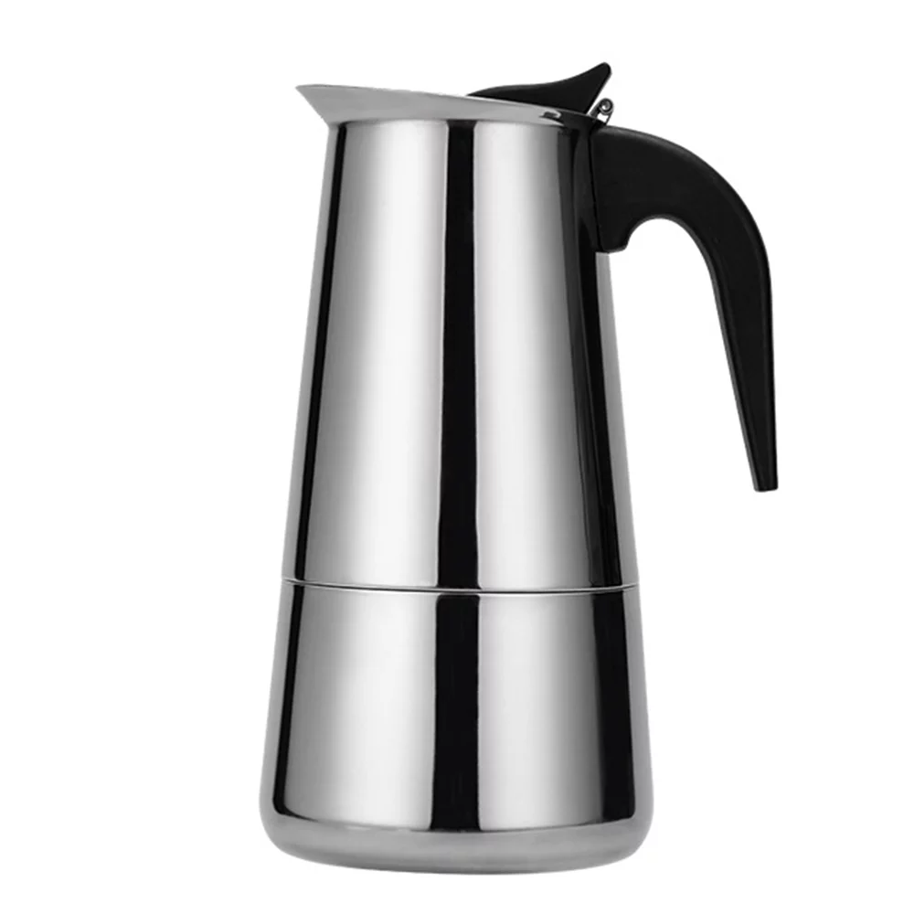 Uteam Stainless Steel Coffeepot Portable Electric Coffee Maker for Mocha Latte Espresso European Filter Pot Stove Coffee Cup
