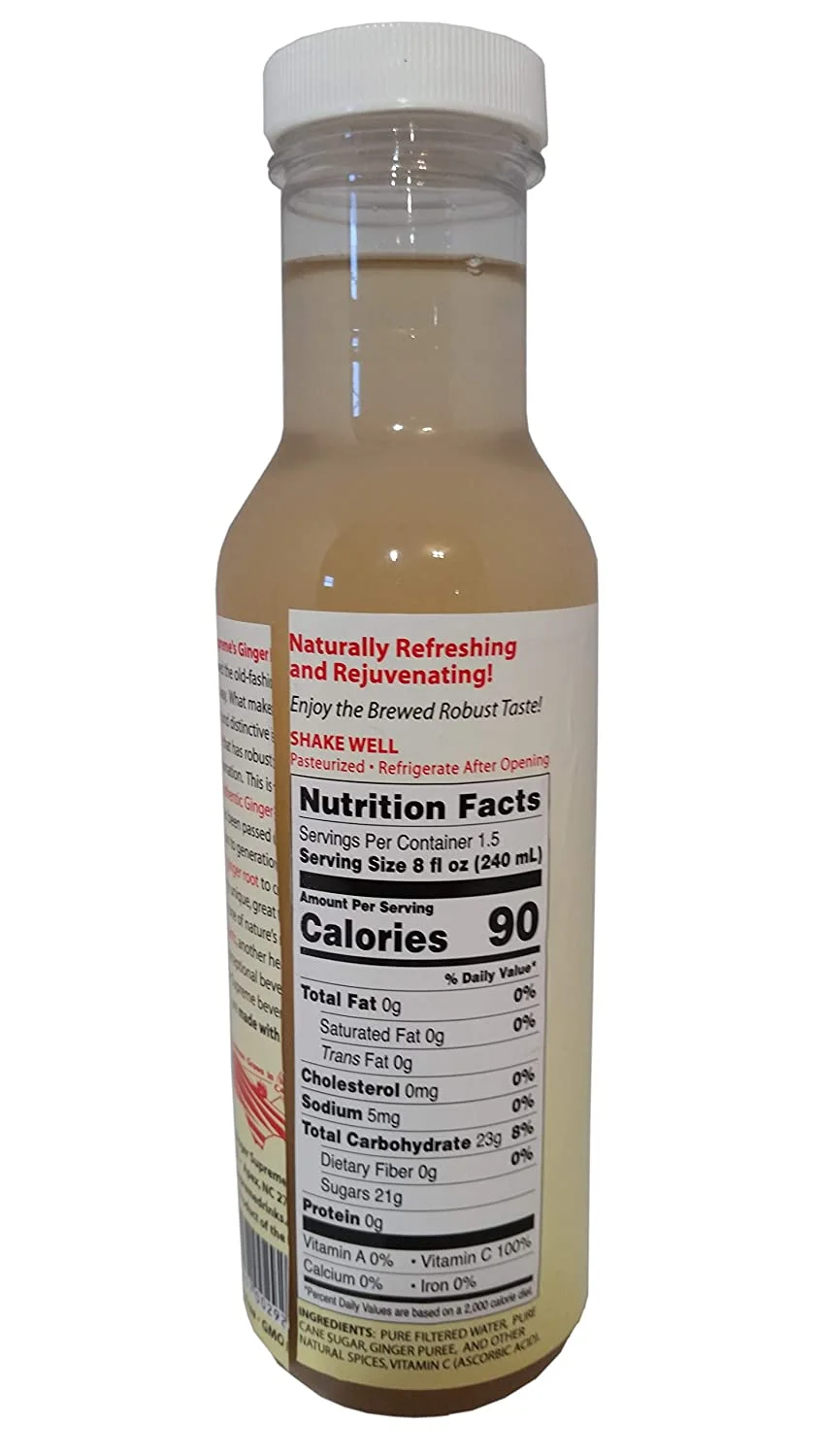 Caribbean Ginger Beer Non-Carbonated Non-Alcoholic All Natural (6-Pack)