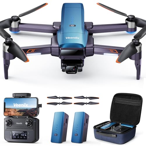 V11Air Drone with 6K Camera for Adults, 3-Axis Gimbal Drones with 4K/30fps Video, 10000ft FPV Transmission Professional Drone, 70Mins Long Flight Time, GPS Smart Control, Beginner friendly