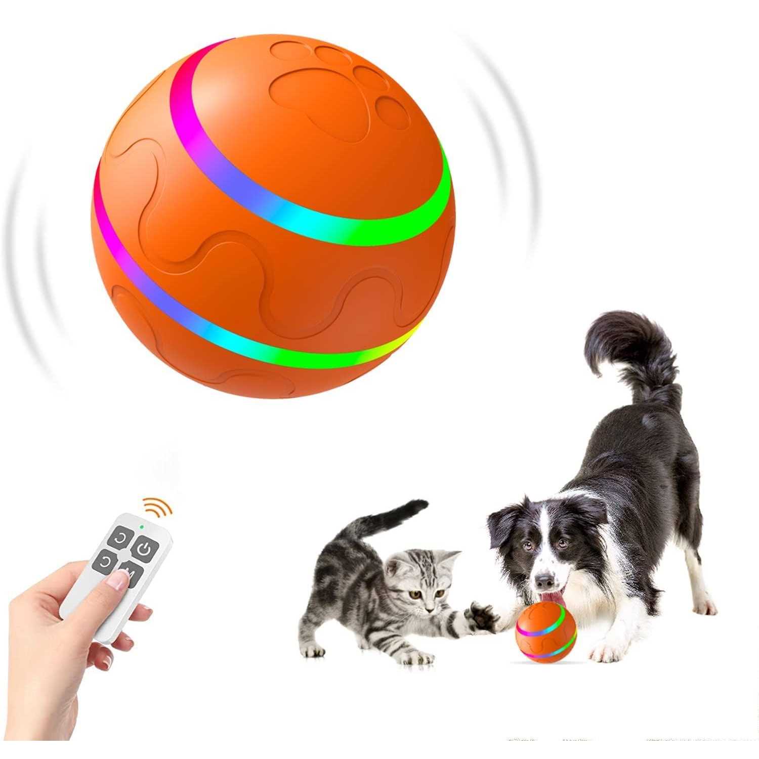 CSD Interactive Dog Toy Ball with Remote Control Active Rolling Ball for Dogs,Aggressive Chewers Toy,Wicked Ball for Small Medium Large Dogs - Pet Supplies online store