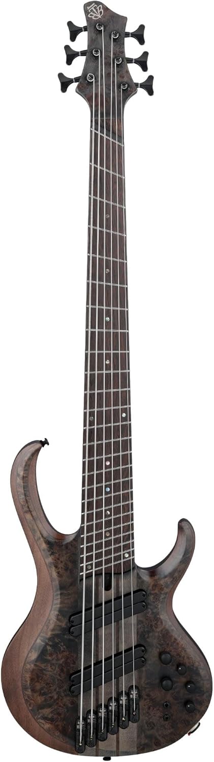 Ibanez BTB806MS Bass Workshop 6-String Bass Multi-Scale Transparent Gray Flat