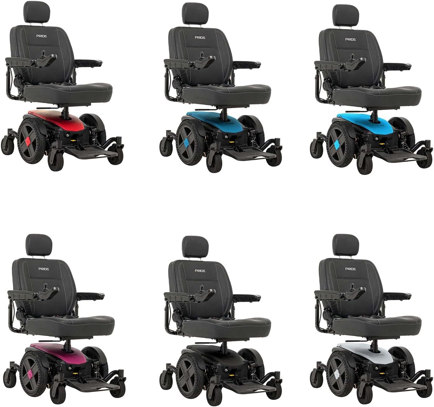 Pride Mobility Jazzy EVO 614 HD Group 2 Power Chair, Heavy-Duty Two-Motor, in-line, Mid Wheel Drive, Motorized Electric Wheelchair for Adults & Elderly, 450 lbs. WC, Up to 4.88 MPH