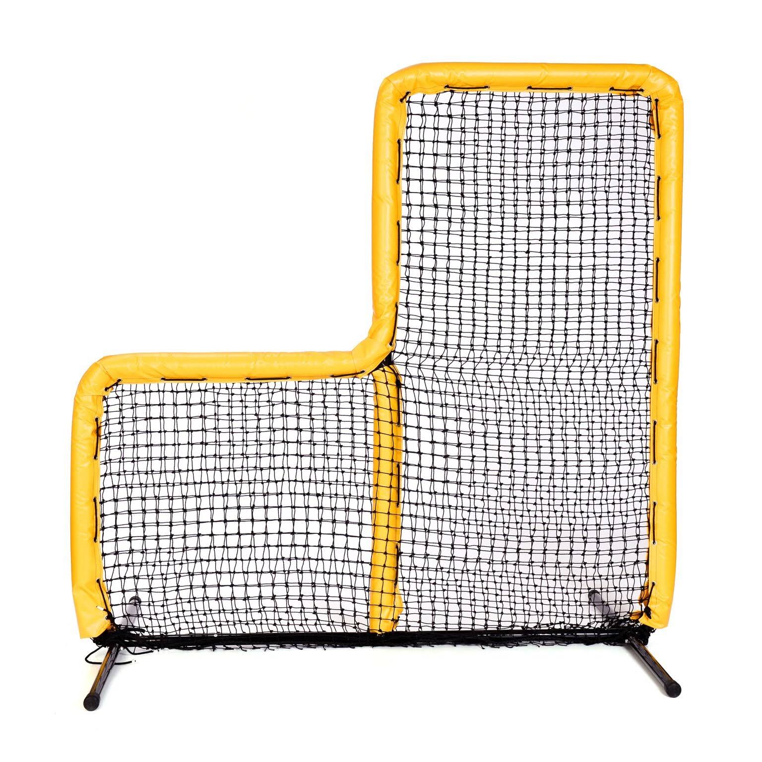Better Baseball 7x7 Armor Baseball L-Screen with Yellow Padding