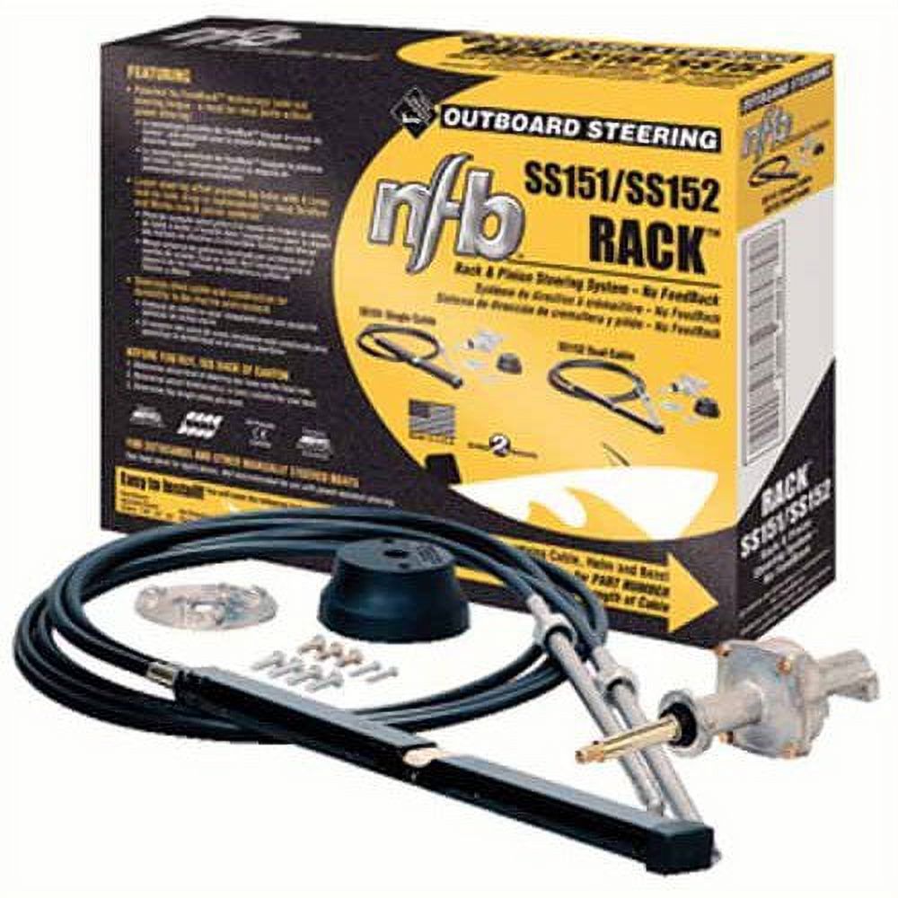 SeaStar Solutions No Feedback Rack and Pinion Steering Kit, Dual