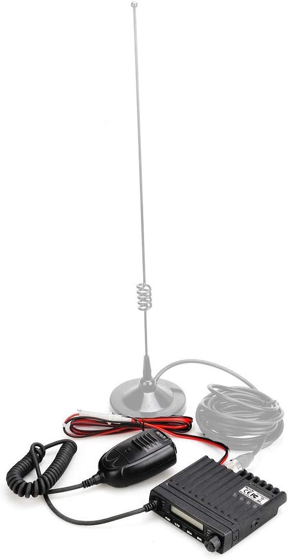 Retevis RT98 Mobile Radio Long Range Micro Mobile Transceiver LCD Display 199 Ch CTCSS DCS Lock Mobile Car Radio with Handheld Microphone(1 Pack)