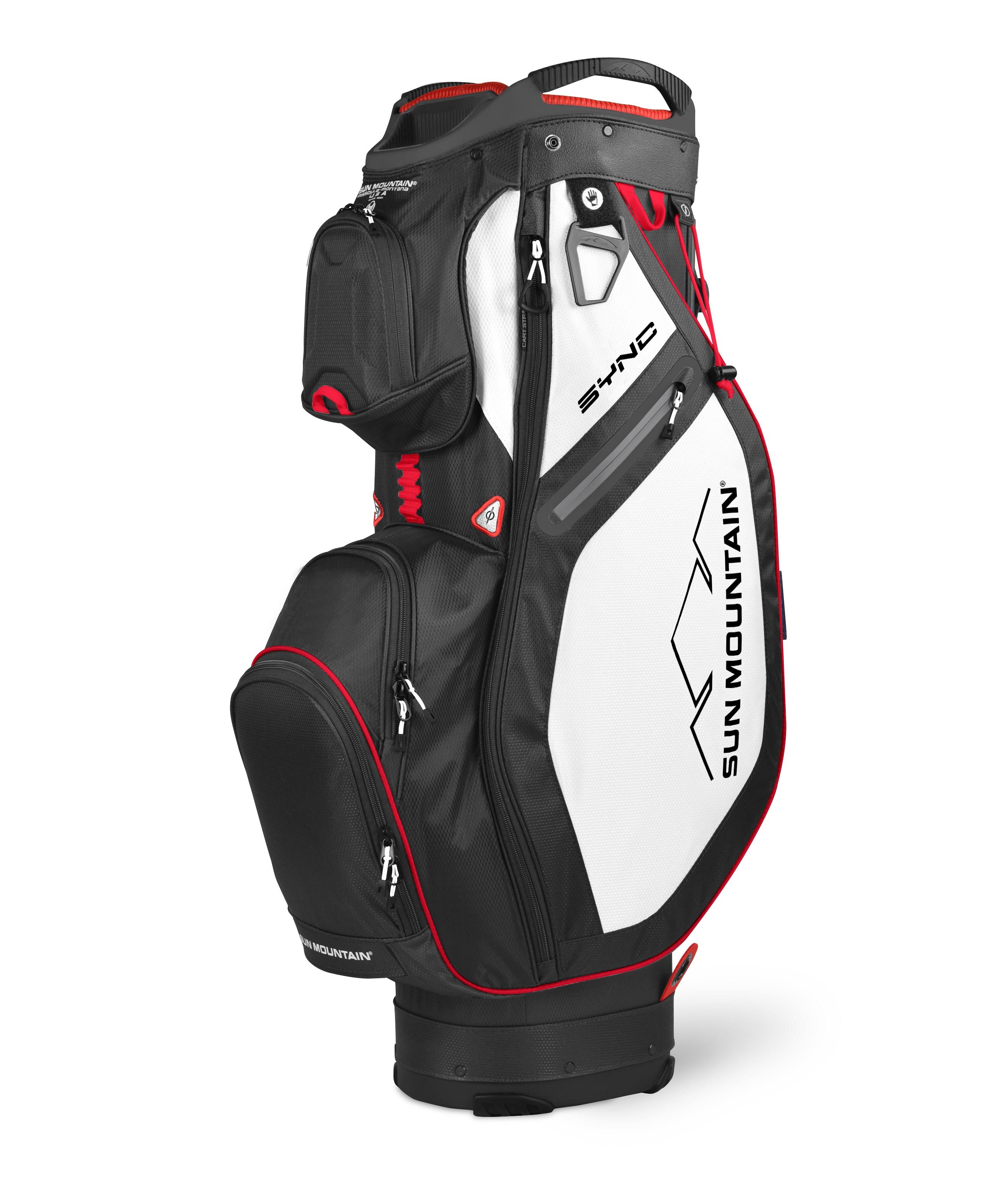 Sun Mountain Sync 2020 Cart Bag - Black/White/Red