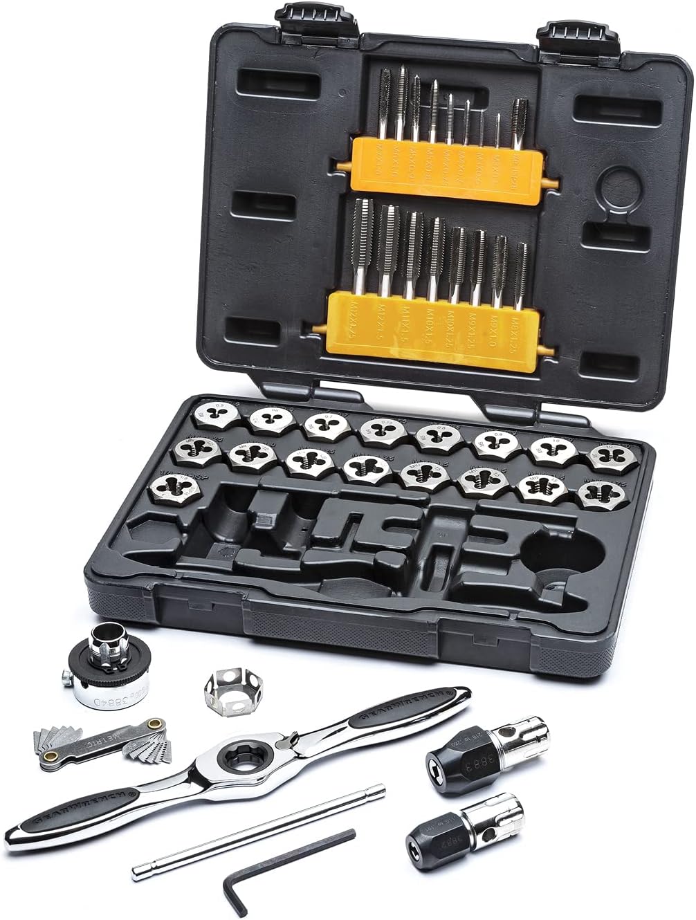 GEARWRENCH 114 Piece Ratcheting Tap and Die Set, SAE/Metric - 82812