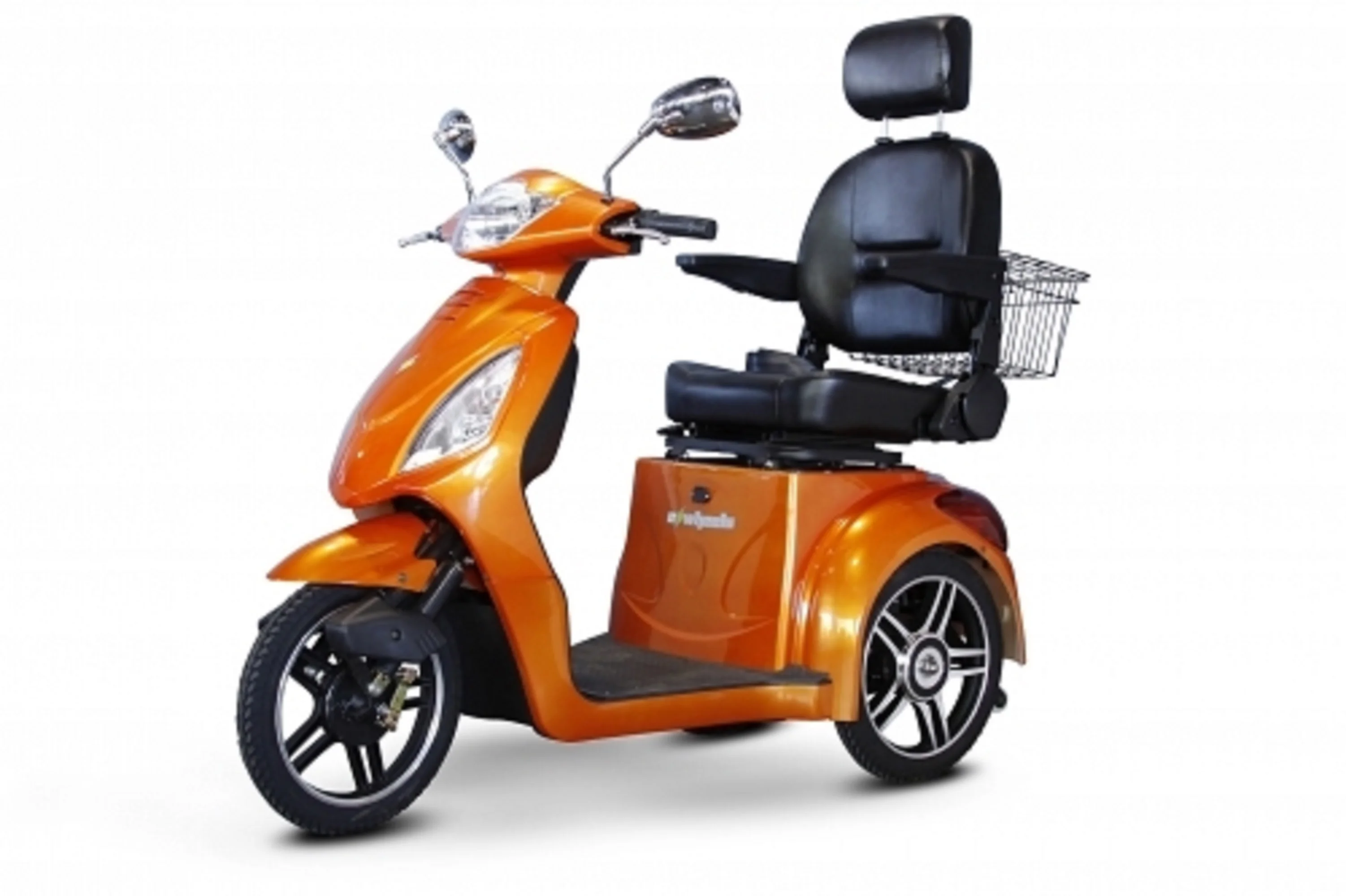 E-Wheels - EW-36 Elite Scooter w/ Electromagnetic Brakes - 3-Wheel - Orange - PHILLIPS POWER PACKAGE TM - $500 VALUE