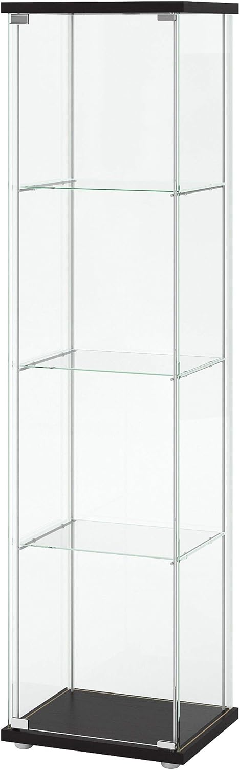 Ikea Detolf Glass Curio Display Cabinet White