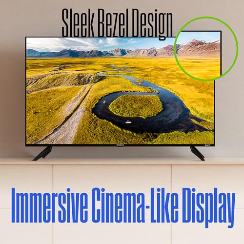 Westinghouse Roku TV - 43 Inch Smart TV, 4K UHD QLED Television w/HDR 10+, Dolby Vision, Wi-Fi & Mobile App Connectivity, Flat Screen Compatible w/Apple HomeKit, Alexa, & Google Assistant