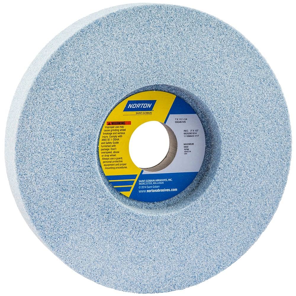 Norton 66252901814 Recessed Grinding Wheel,1/s,7X1X1.25,pk5