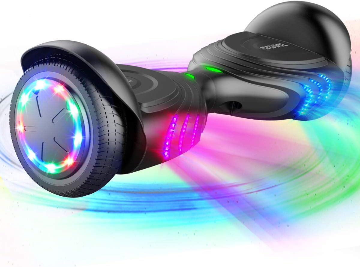 TOMOLOO Hoverboard, Electric Self Balancing Smart Scooter, ul 2272 Certified Hover Board 6.5 Two Wheel with Music Speaker and Led Light