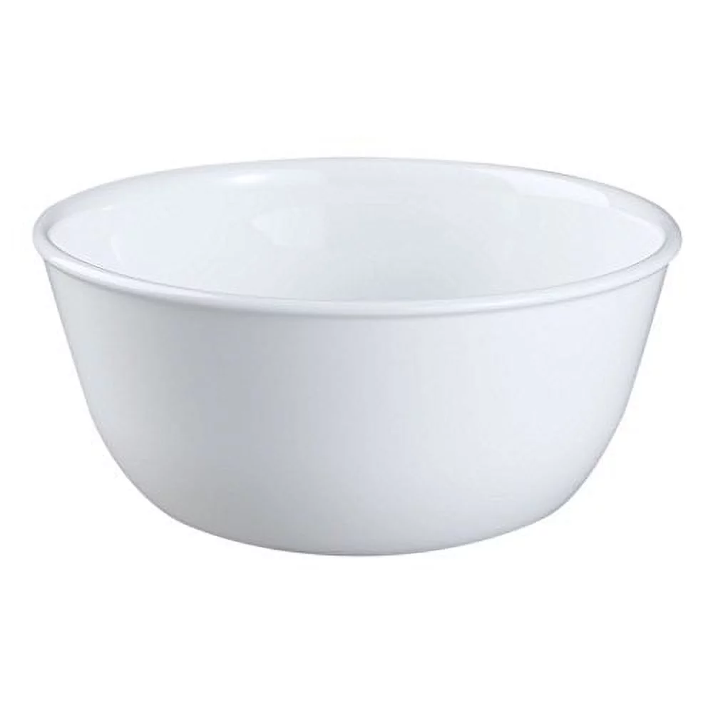 Corelle Coordinates White Livingware Winter Frost 28 Ounce Soup/Cereal Bowl (Set of 4), 4 Count
