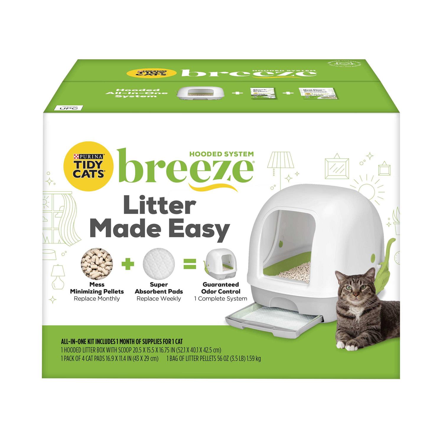 Purina Tidy Cats Breeze Hooded Litter Box System - Pet Supplies online store