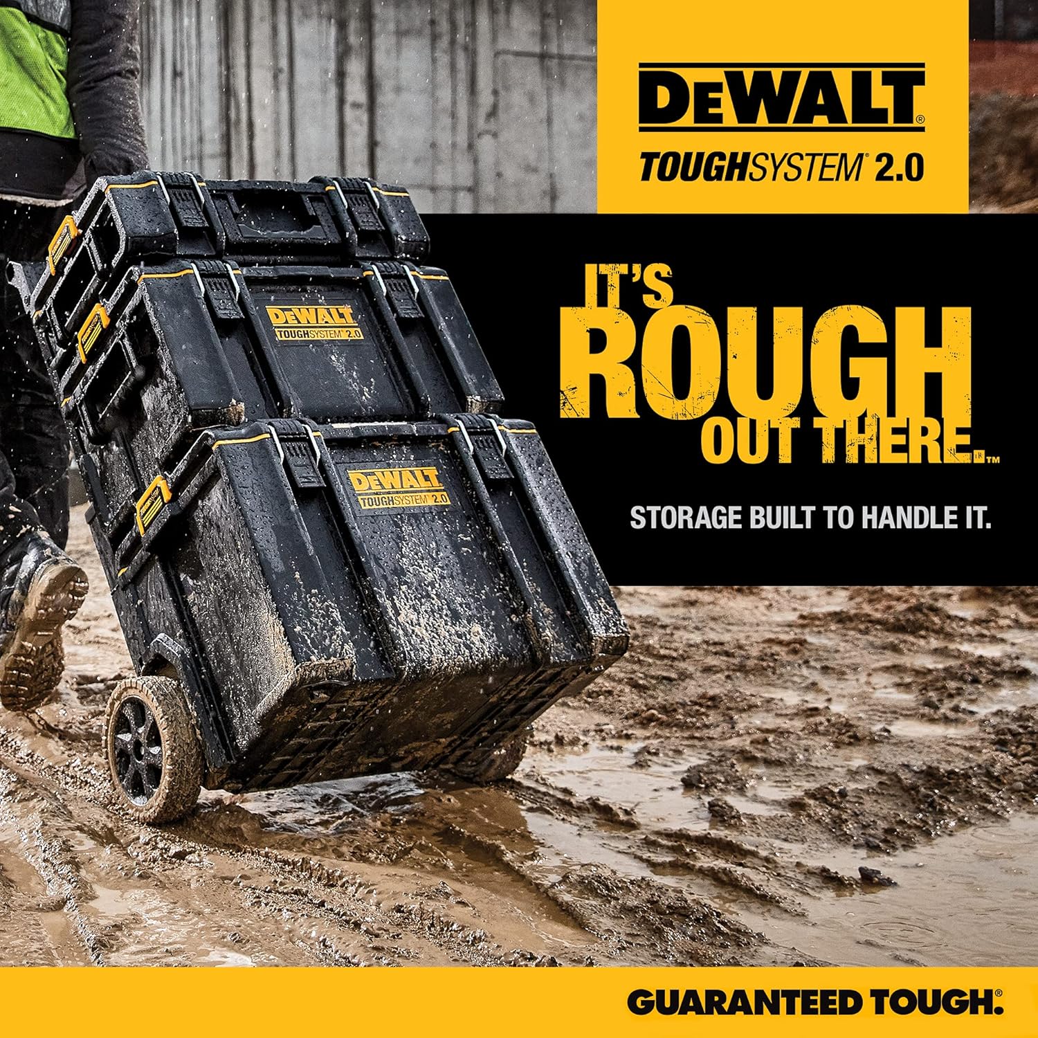 DEWALT TOUGHSYSTEM 2.0, Extra Large Tool Box, 22 in., 123 lbs. Capacity (DWST08400)