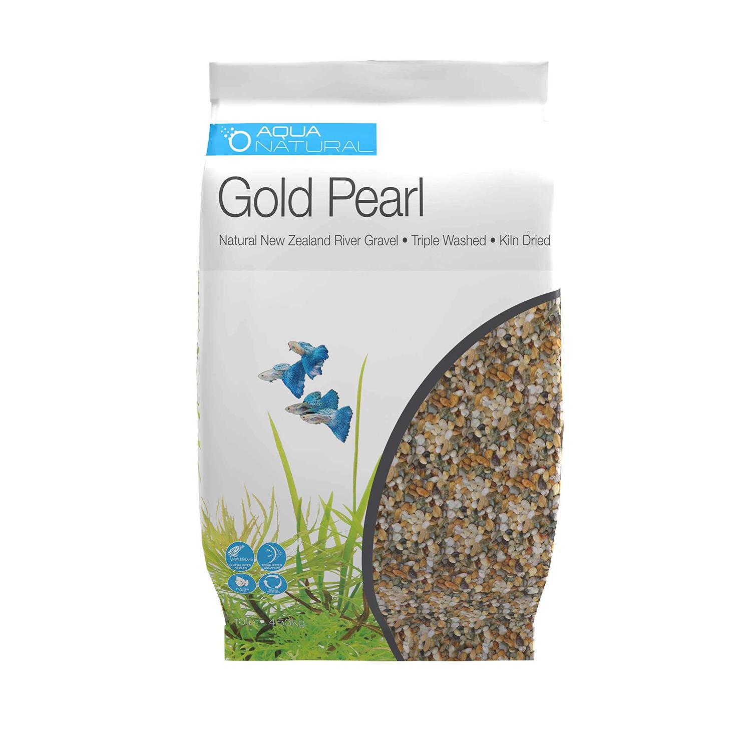 Aquanatural Gold Pearl Gravel Substrate Aquariums, vivariums and terrariums - Pet Supplies online store