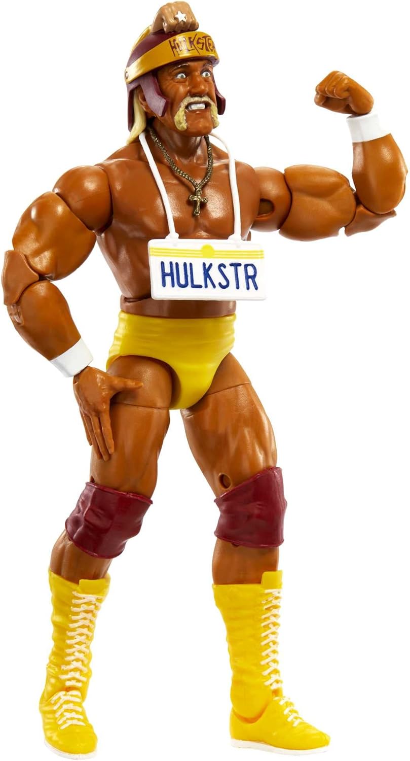 Mattel Hulk Hogan Elite Collection Action Figure, 6-inch Posable Collectible Gift for Fans Ages 8 Years Old & Up