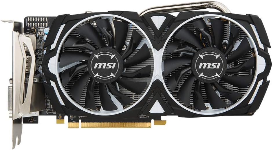 MSI Gaming Radeon Rx 570 256-bit 4GB GDRR5 DirectX 12 VR Ready CFX DVI/HDMI/DP Graphics Card (RX 570 Armor 4G OCV1)