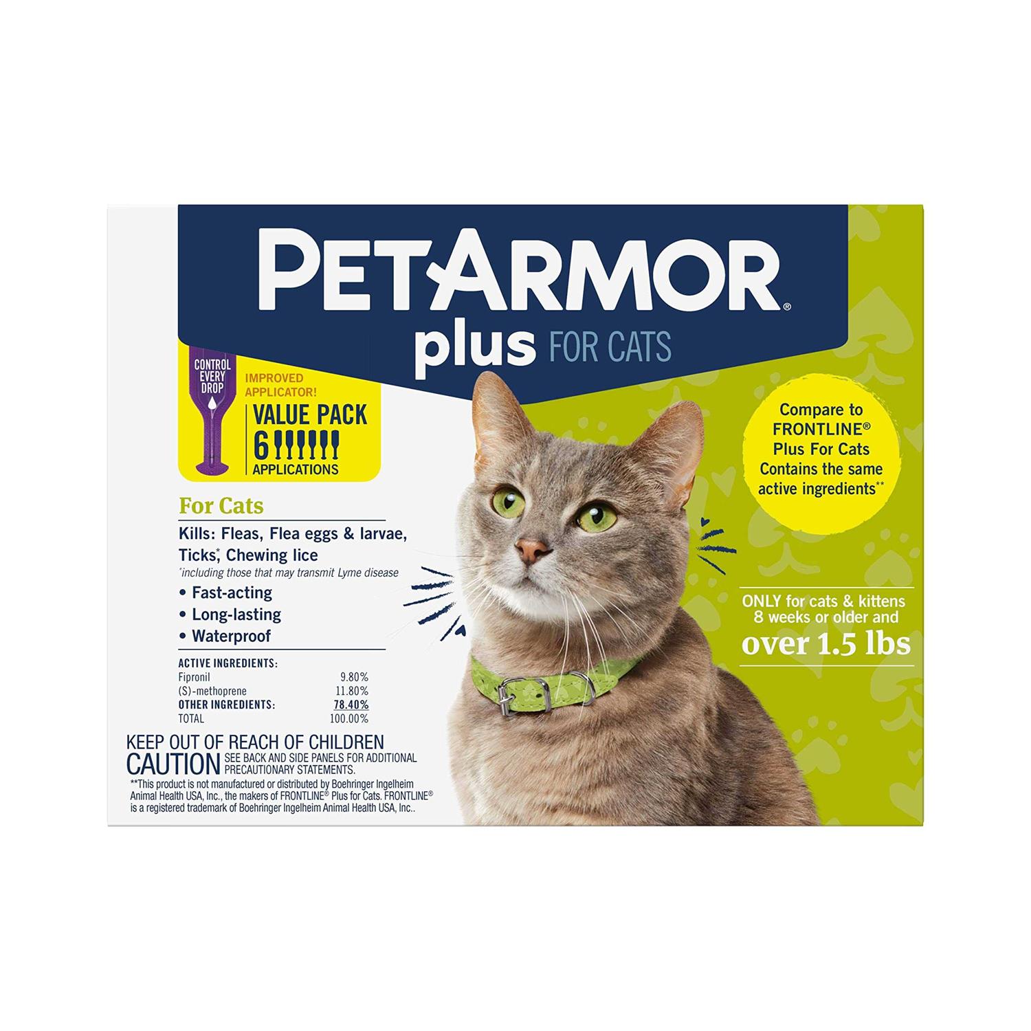 PetArmor Plus Flea and Tick Treatment for Cats - Pet Supplies online store