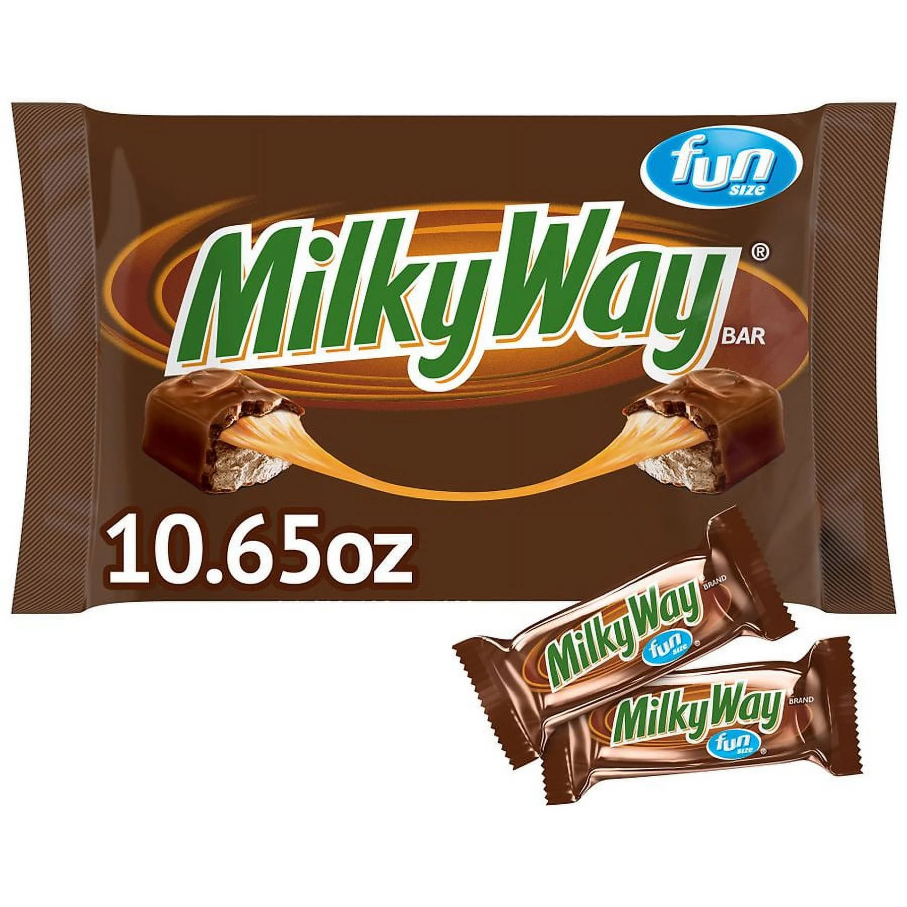 Milky Way Chocolate Candy Bar Fun Size10.65oz Pack of 2