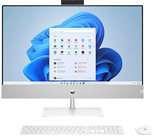 HP Pavilion 27-ca0276z AiO PC Home & Business All-in-One (AMD Ryzen 7 5700U 8-Core, 16GB RAM, 512GB SSD + 1TB HDD, AMD Radeon, 27