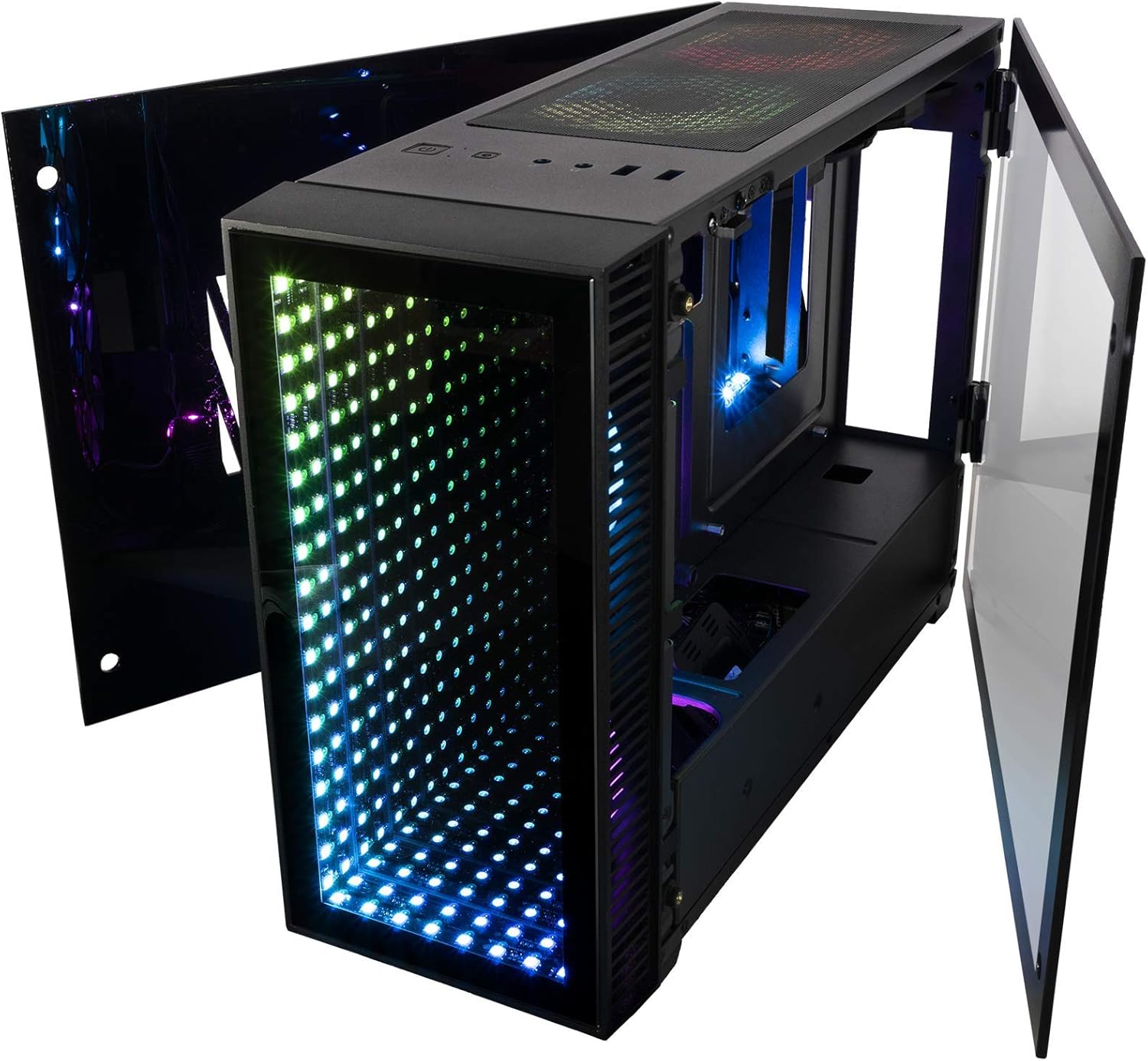 CUK Continuum Mini ITX Gaming Barebone Desktop Case with Z390I Motherboard, Liquid CPU Cooler, and 650W Power Supply Installed