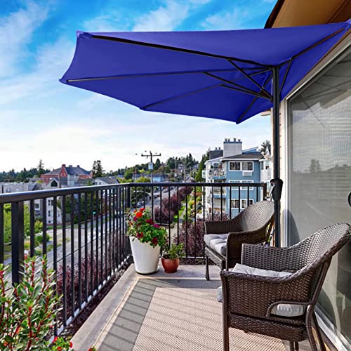 ABCCANOPY Patio Umbrella Outdoor Half Umbrellas for Patio, Backyard, Garden, Deck
