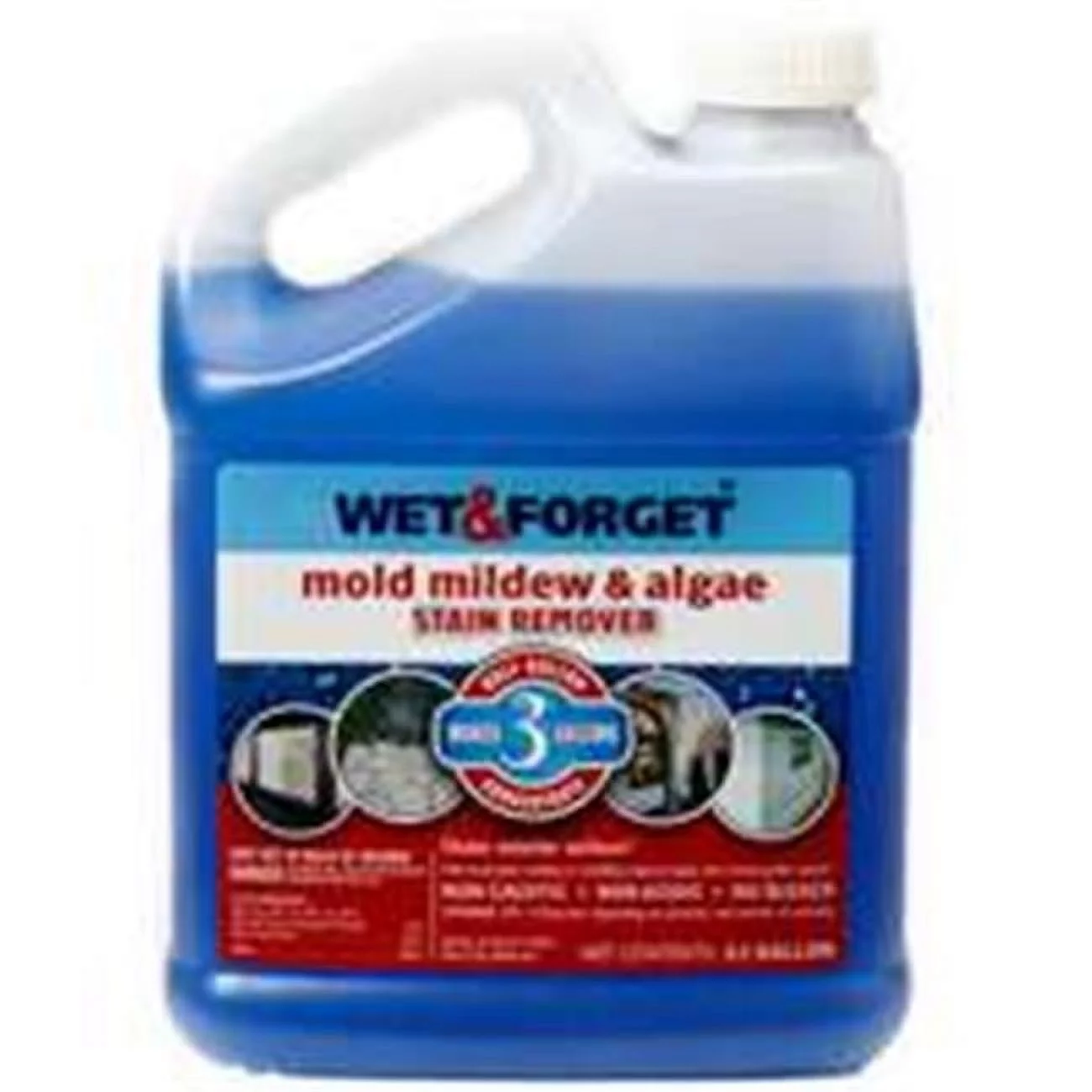 Wet & Forget 800033CA Liquid Mold, Moss, Algae, Mildew Remover, Jug, 64 Ounce - Curated Treasures Market