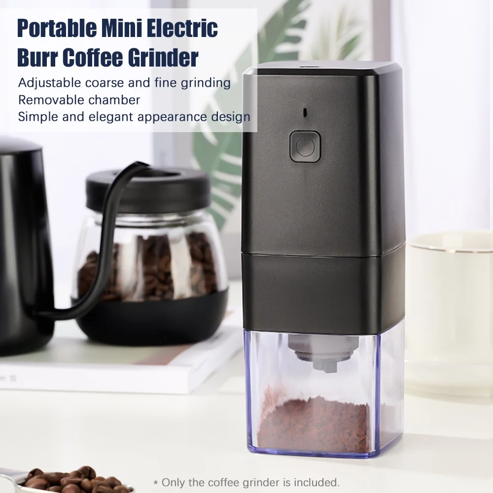 Anself Coffee Grinder One Touch Coffee Bean Grinder Electric for Beans, Spices, with Clean Brush White