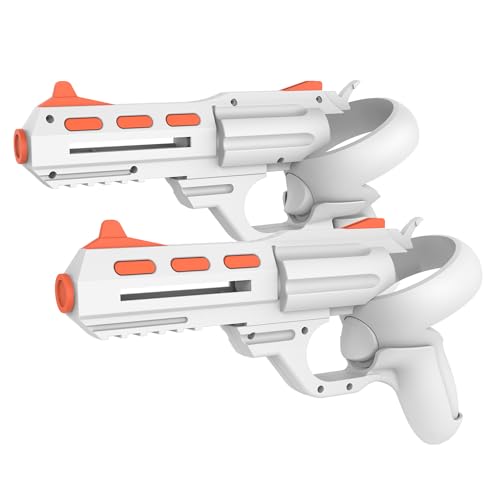 Relohas VR Handle Accessories for Meta Quest 2, Gun Stock for Oculus Quest 2, Weighted Controller Grips, Enhance Realistic FPS Gaming Experience