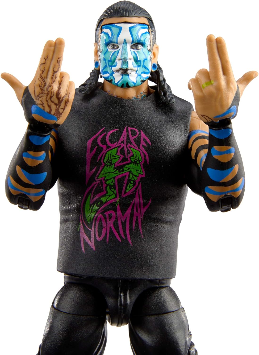 WWE Jeff Hardy Elite Collection Action Figure, 6-in Posable Collectible Gift for WWE Fans Ages 8 Years Old & Up [Colors May Vary]