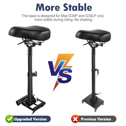 Seat Attachment Compatible with Ninebot Max G30P G30LP G30 Series Electric Scooter Foldable Shock Absorbing Soft Seat Saddle for Max G30 Updated Version