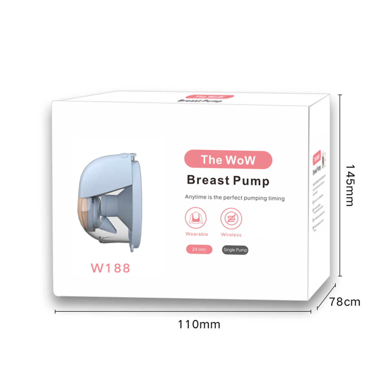 Duomishu Baby Breast Pump Electric Wearable Wireless Hands Free Silicone Breastfeede Pump
