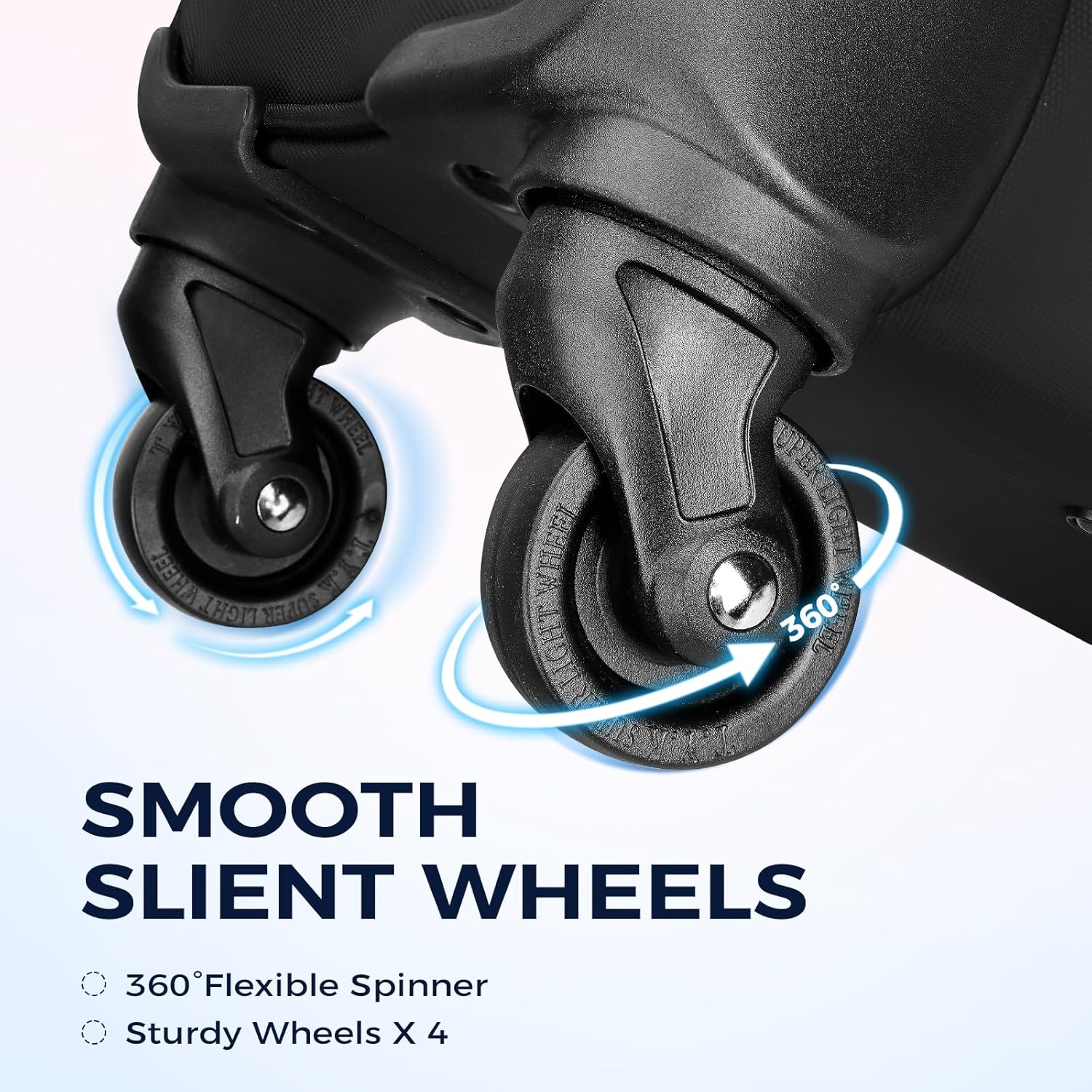 Ytonet Rolling Laptop Bag, Rolling Briefcase for Women with 4 Spinner Wheels, 17.3 Inch Rolling Computer Bag with Lock and Packing Cube, Laptop Bag with Wheels for Travel Work Business Teacher,Black