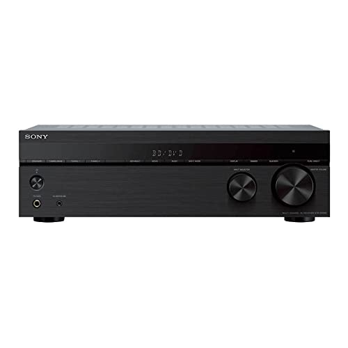 Sony STRDH590 5.2-Channel Home Theater AV Receiver with SS-CS5M2 Bookshelf Speakers (Pair) and Accessories Bundle (5 Items)