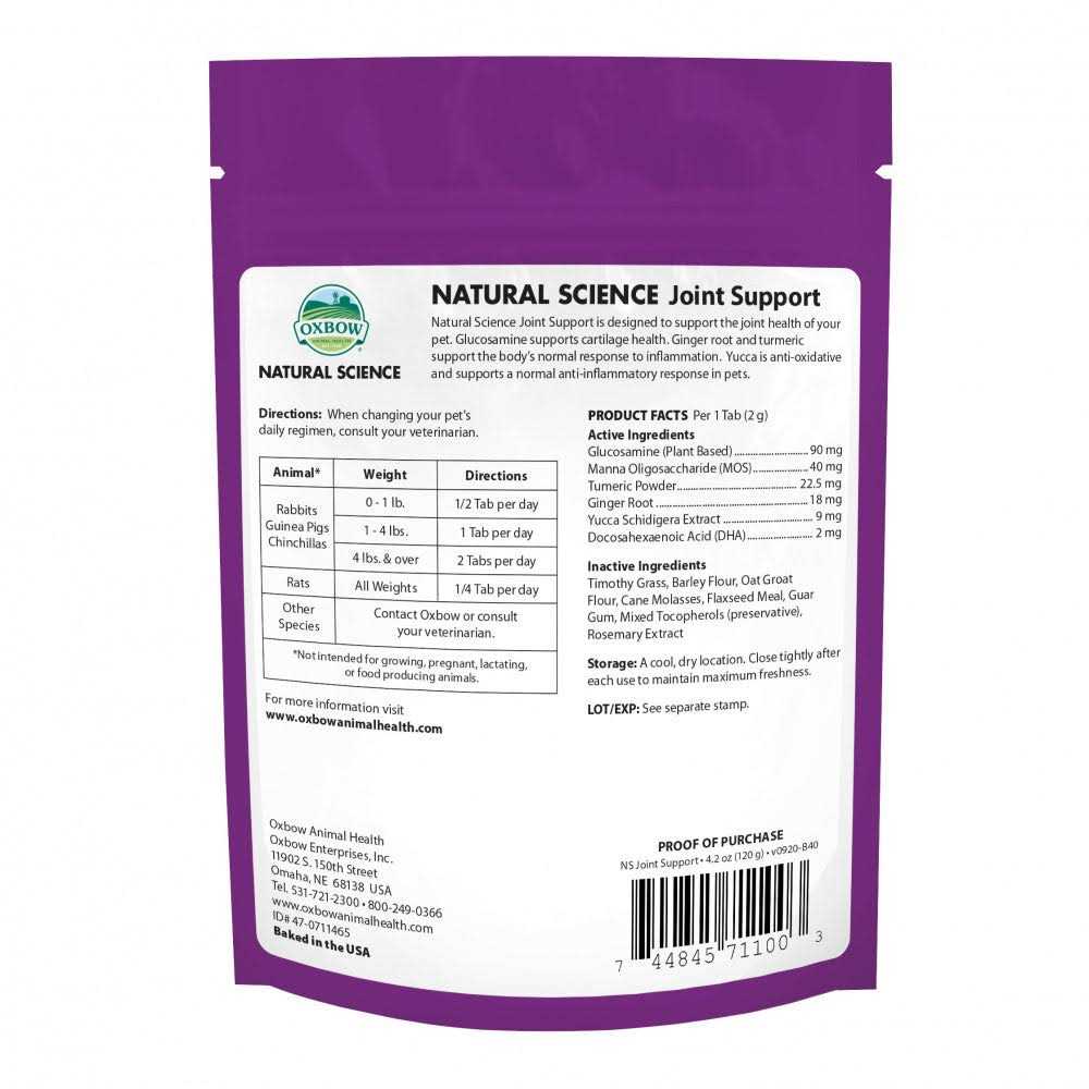 Oxbow Natural Science Joint Support - Pet Supplies online store