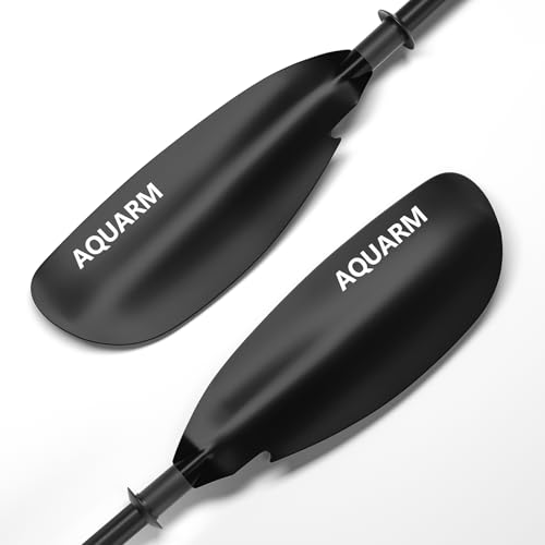 Kayak Paddle 231cm/91.3in, Aluminum Shaft with Reinforced Fiberglass Blade, Adjustable Rowing Paddle for Light Kayaks