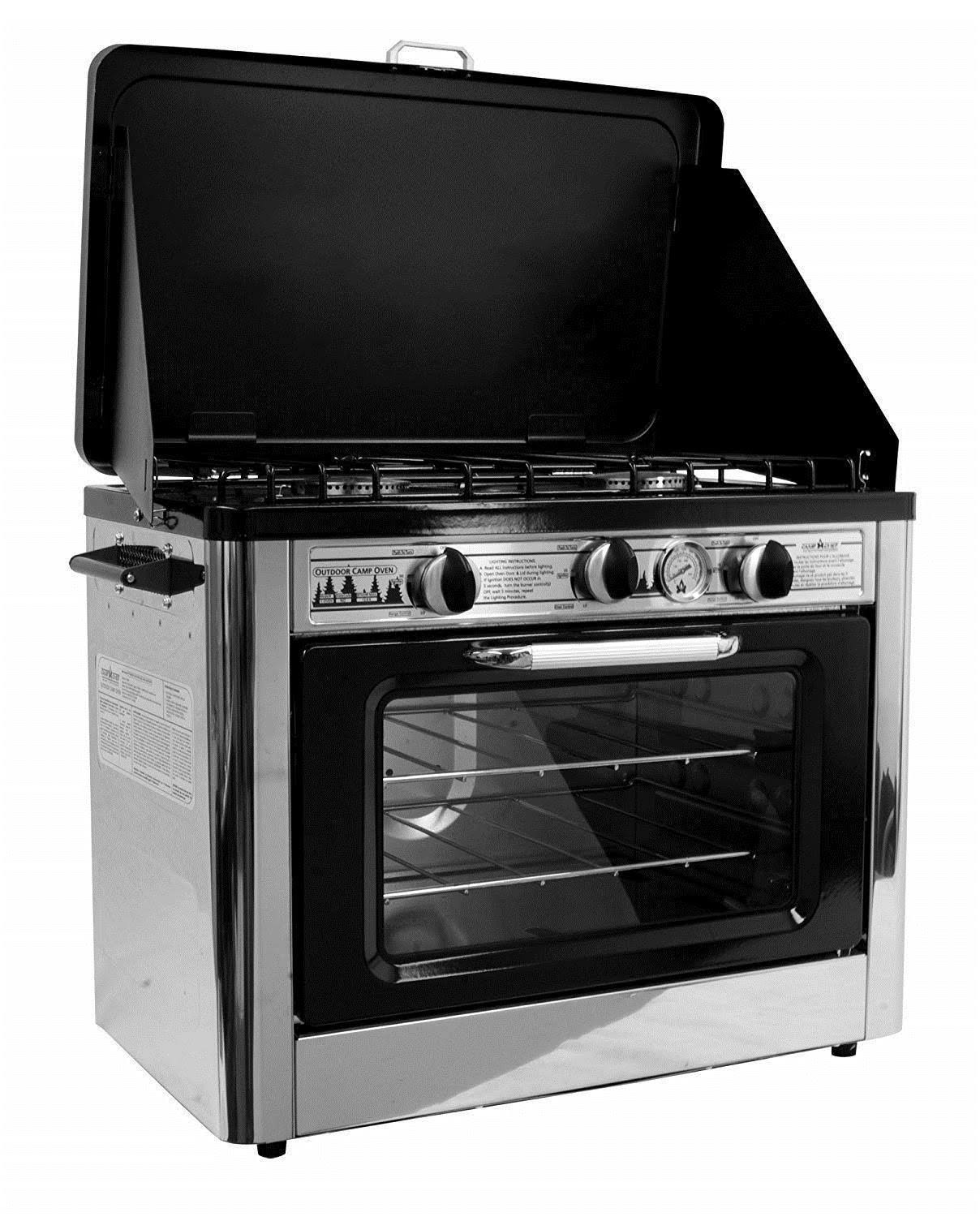 Camp Chef Camping Outdoor Oven with 2 Burner Camping Stove