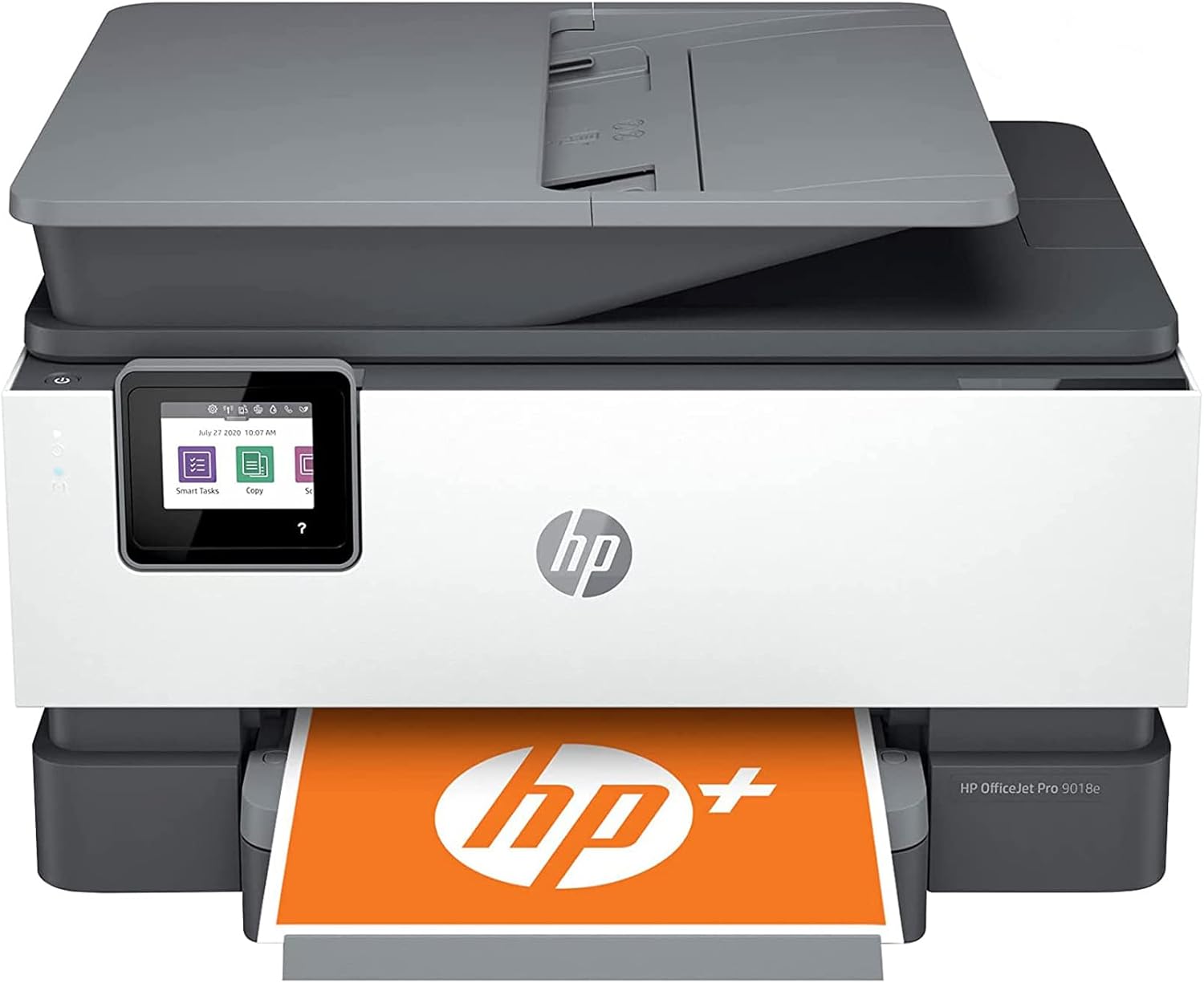 HP OfficeJet Pro 9018e Wireless All-in-One Inkjet Color Printer, Auto 2-Sided, Print & Copy & Scan & Fax, 22ppm, 4800 x 1200dpi, 35-Sheet ADF, 2.7 Color Touchscreen Display, Lanbertent Printer Cable
