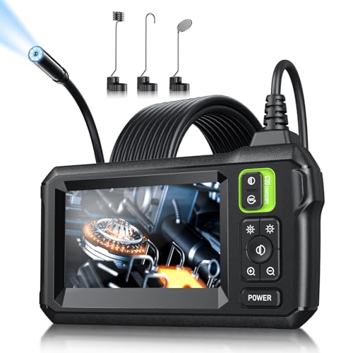 Endoscope Camera with Light, Inspection Borescope Camera with 4.3