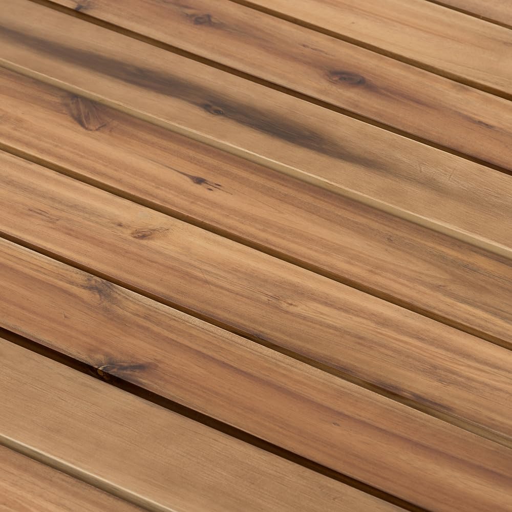 D35.6x14.6 Coffee Table, Durable Solid Acacia Wood