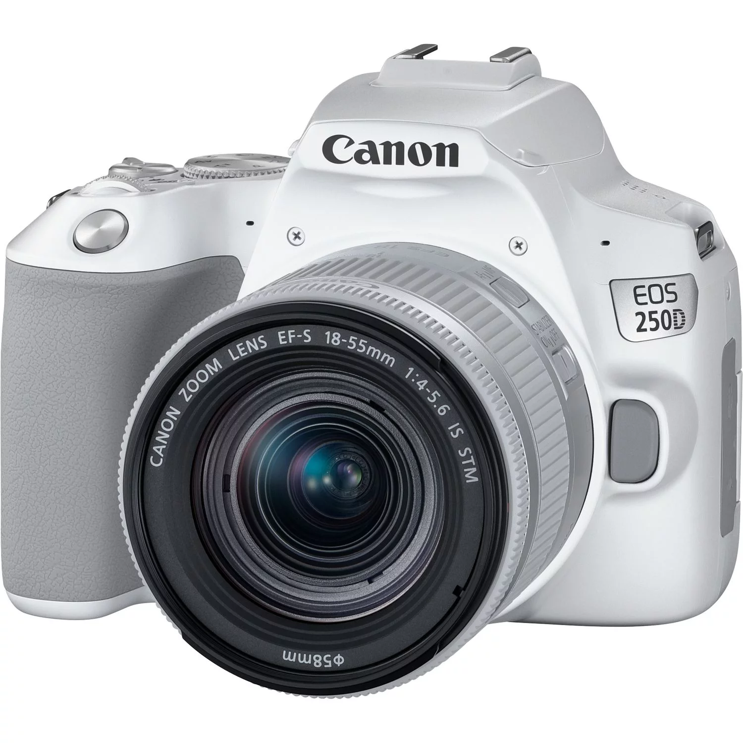 Canon EOS 250D / Rebel SL3 DSLR Camera with 18-55mm Lens (White)