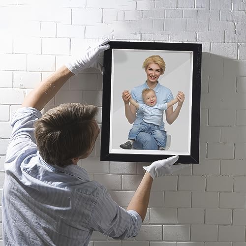 Shadow Box Frame 8x10 - 3 Pack Wood Deep Shadowbox with Glass Shadow Boxes Display Cases Suitable for Photos, Dried Flowers, Handicrafts Picture Frames for Wall (White)