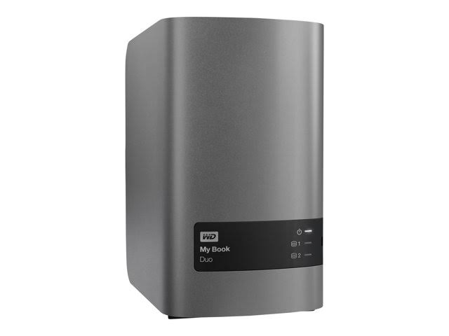 WD My Book Duo WDBLWE0120JCH Hard drive array - 2-bay - 2 x 6 TB