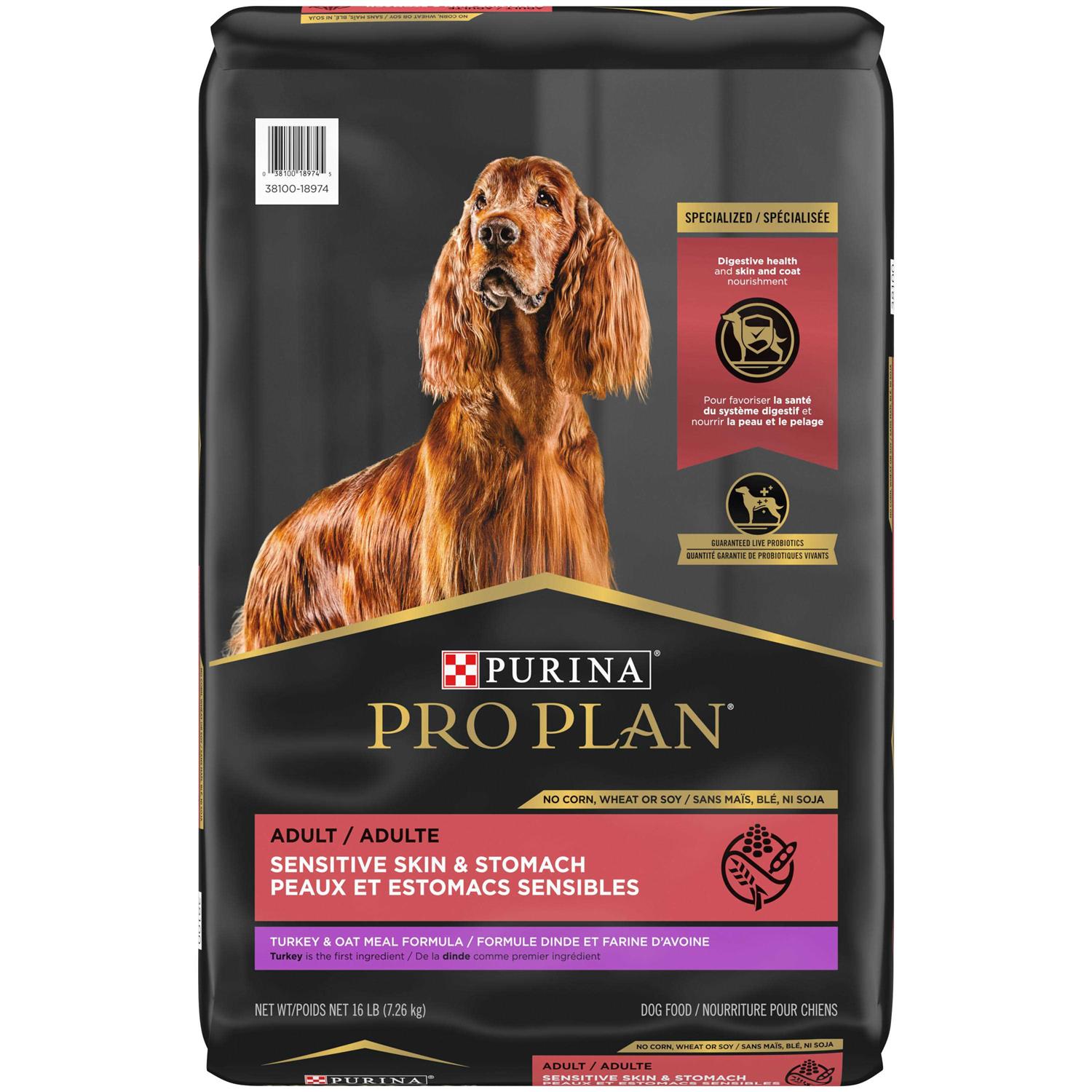 Purina Pro Plan Sensitive Skin & Stomach Oat Meal Formula Dry Dog Food - Pet Supplies online store