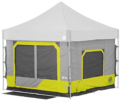 E-Z UP Camping Cube 6.4, Converts 10' Straight Leg Canopy into Camping Tent, Royal Blue (Canopy/Shelter NOT Included)