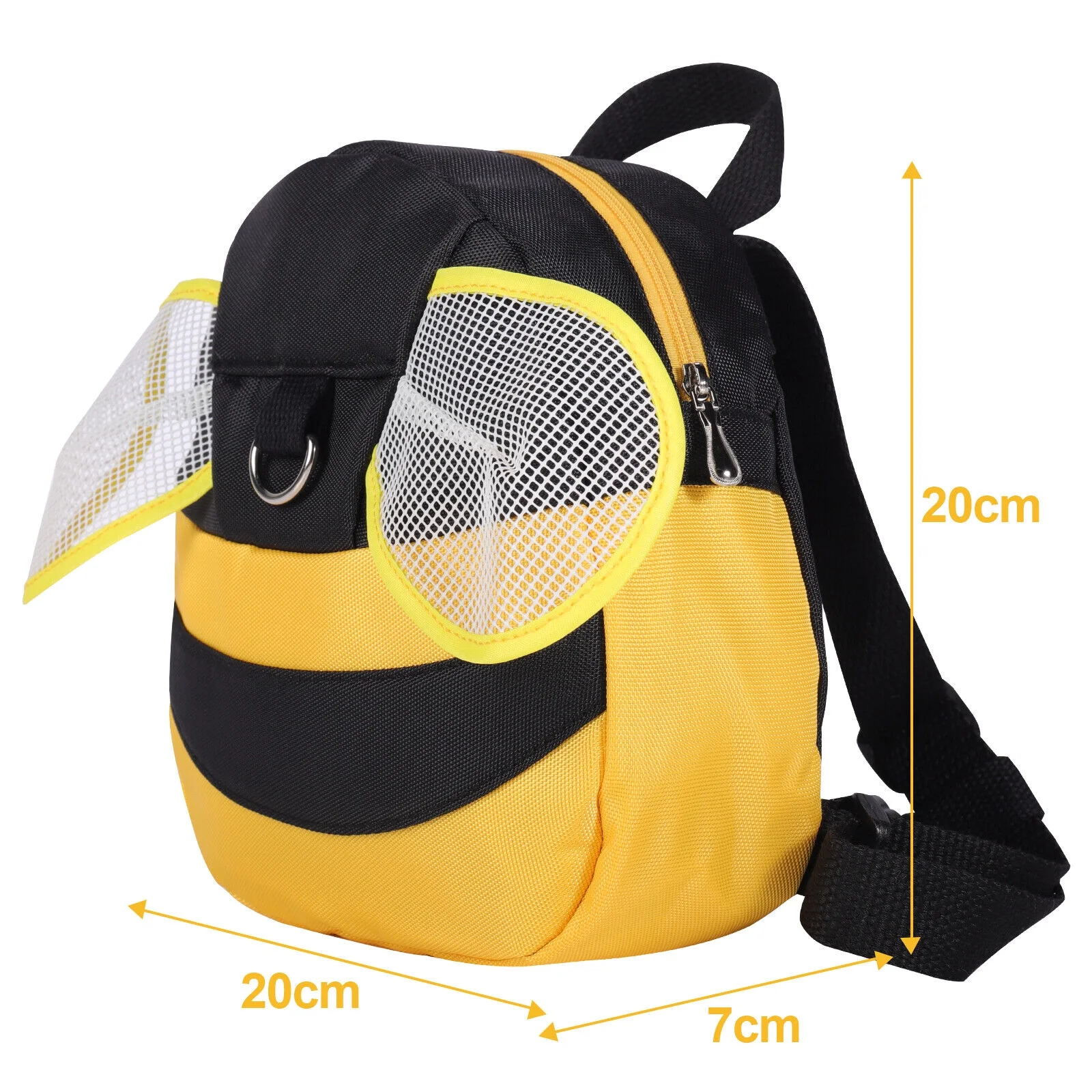 Toddler Baby Anti-Lost Backpack Walking Safety Belt Harness with Leash Bee Butterfly Dinosaur